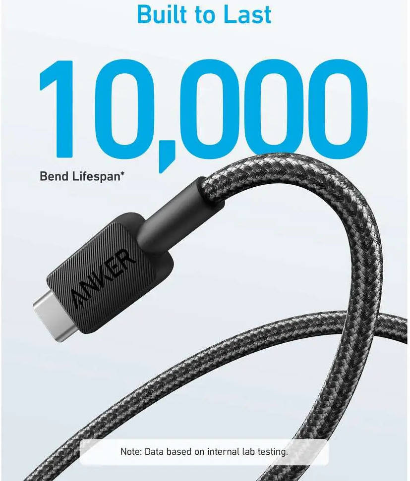Anker 322 USB-A To USB-C Cable 3Ft