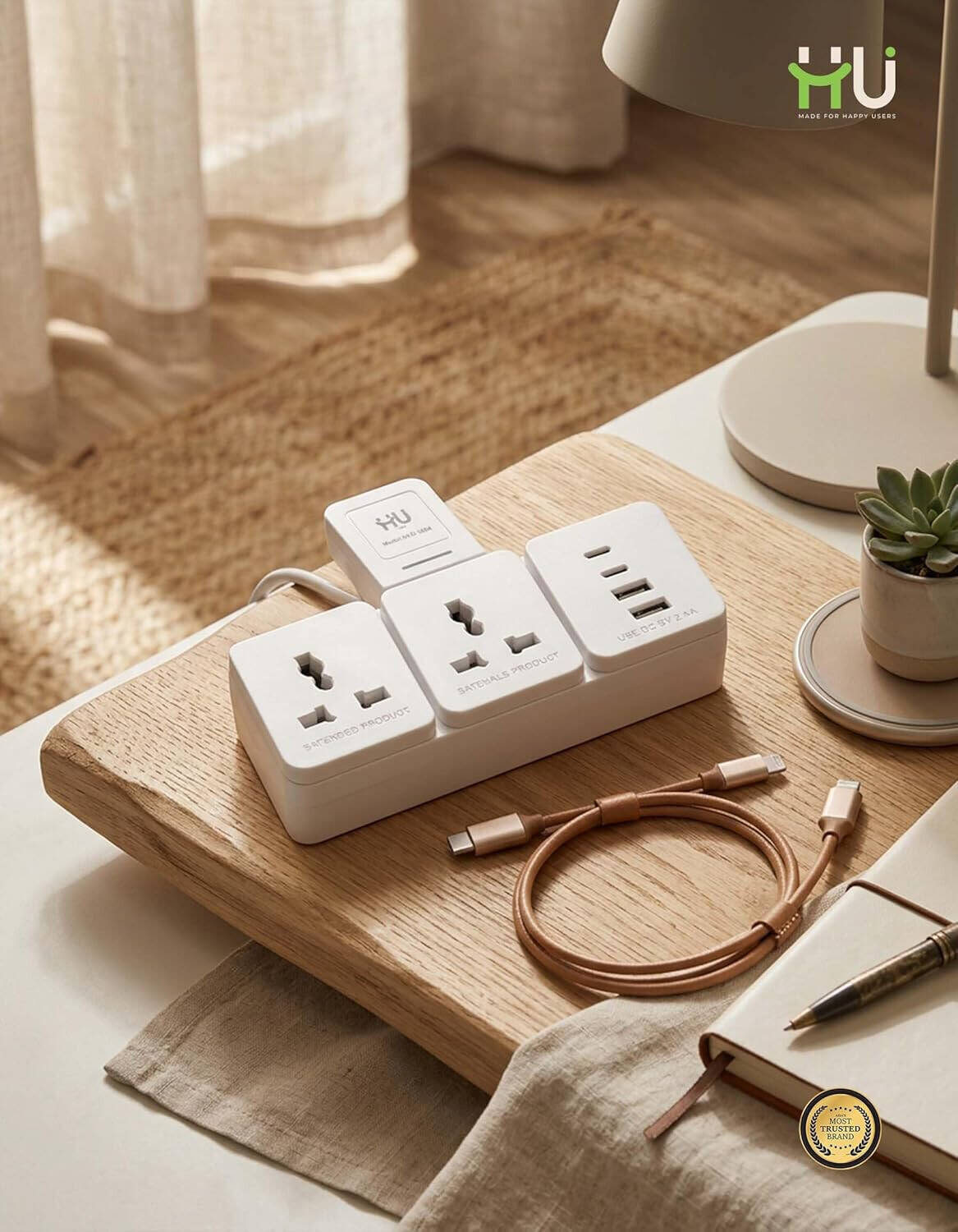 HU CONVERTER 2 USB+ 2 TYPE C HVO-1004