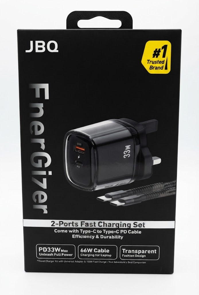 JBQ ENERGIZE FAST CHARGER 33PD WITH DUAL OUTPUT PORTS C433072