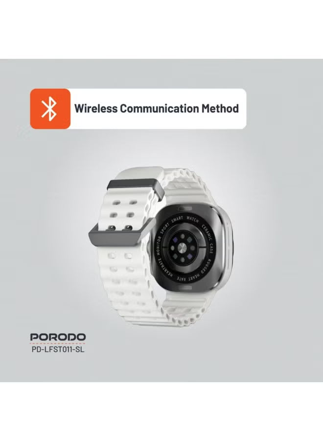 ساعة ذكية Porodo Voyager Amoled مقاس 1.43 بوصة 34مم