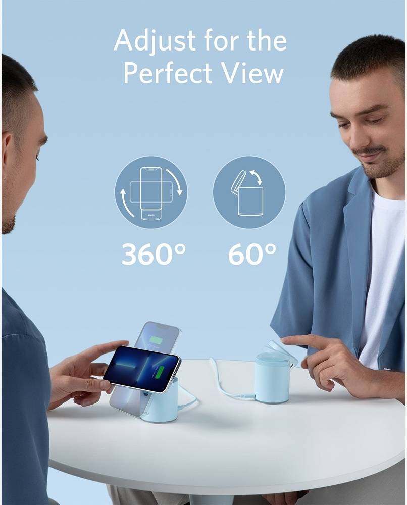 Anker 623 Magnetic Wireless Charger-MagGo B25682 (Blue)