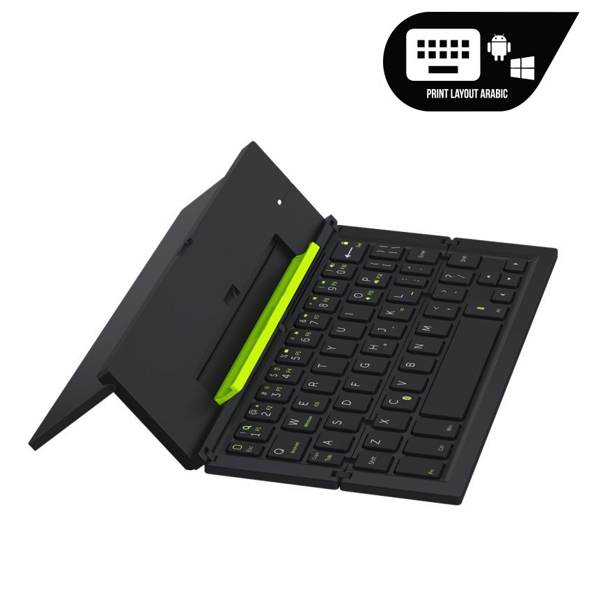 GOUI Folding Bluetooth Keyboard with Integrated Tablet Stand