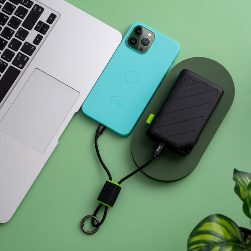 GOUI LOCK Lightning to USB-C Keychain Charging Cable – Portable Fast Charging Cable
