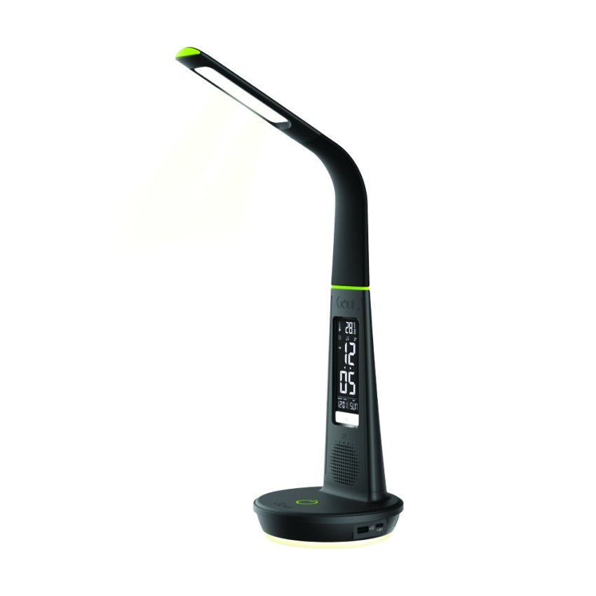 GOUI NURU+D Ultra Fast Charging Smart LED Desk Lamp with Wireless Charging, Clock & Speaker