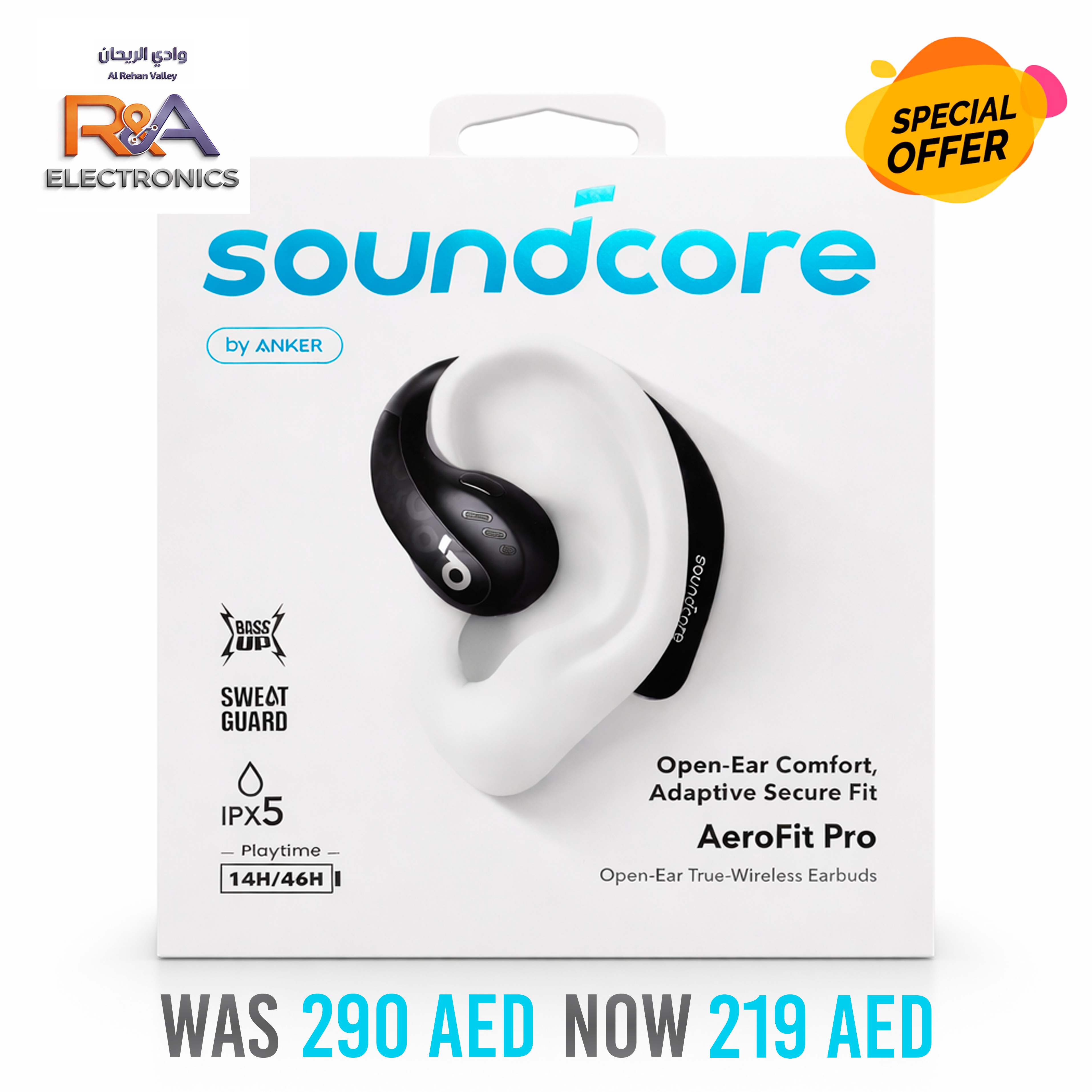 سماعات Soundcore AeroFit Pro مفتوحة الأذن لاسلكية – من Anker