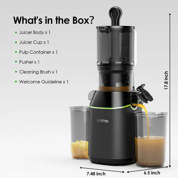 عصارة بطيئة ORAIMO - EasyJuice - رمادي جرافيت OMJ-501A
