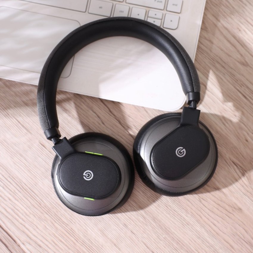 GOUI Bass Wireless Headphones with Active Noise Cancellation 50+ Hours – Black
