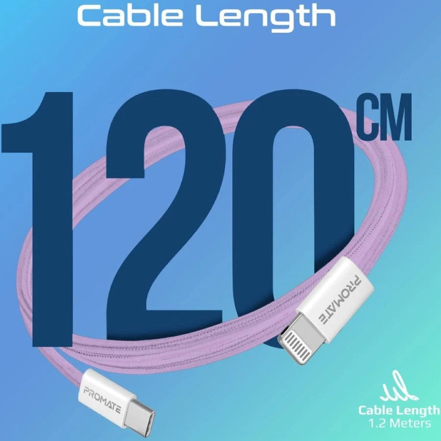 EcoLine-Ci120. 27W PD USB-C to Lightning Cable, 120cm length