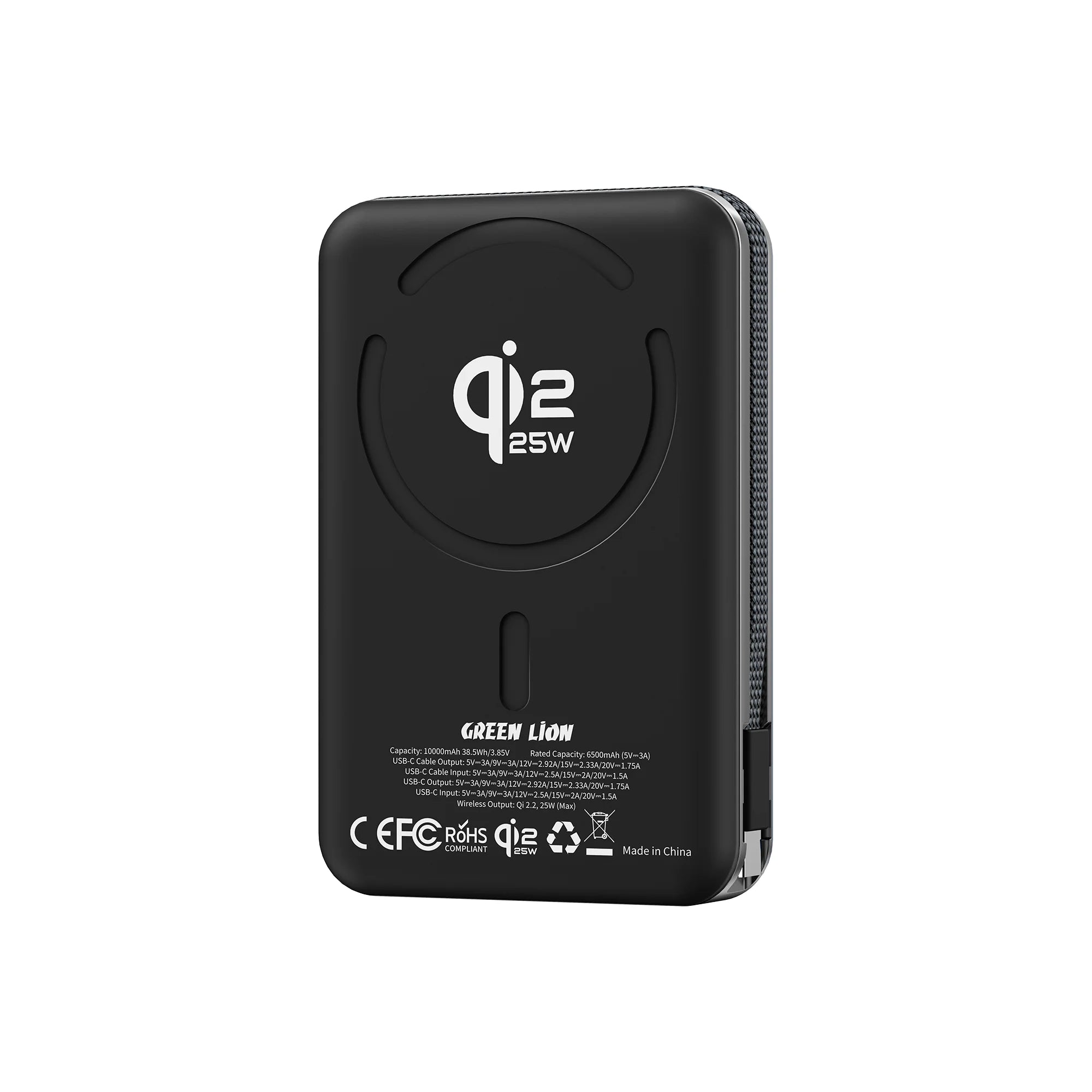 Green Lion Wellington Qi2 35W PD Magnetic Wireless Power Bank 10000mAh – Multiple Colors