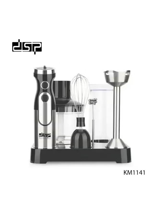 طقم خلاط DSP KM1141 مع قاعدة 6 في 1 بقوة 1500W