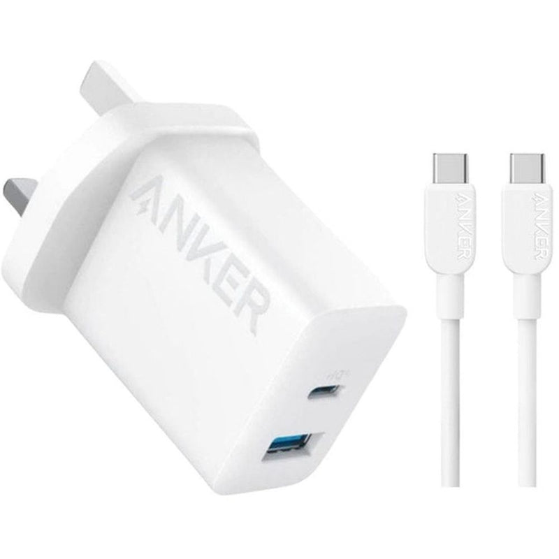 شاحن Anker بقوة 20W ومنفذين مع كابل USB-C - B2348K21-1