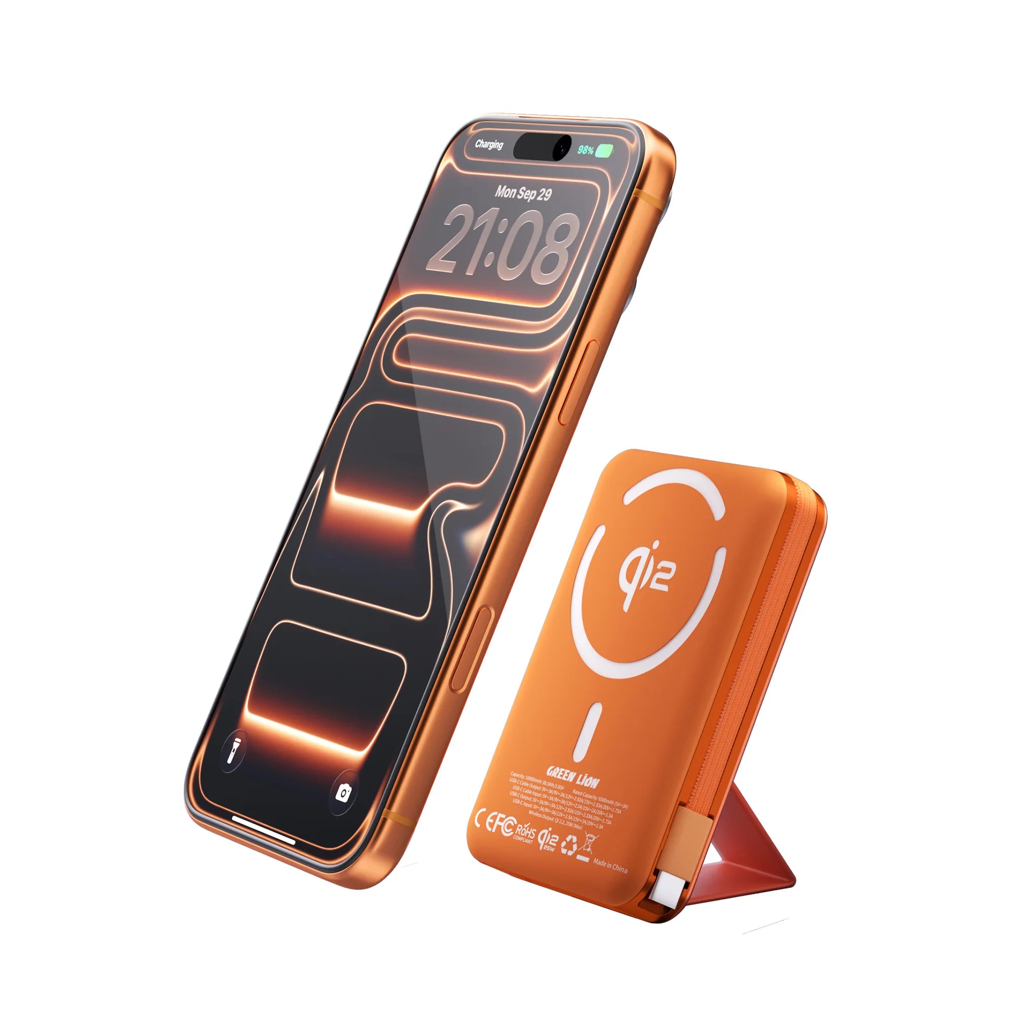 Green Lion Wellington Qi2 35W PD Magnetic Wireless Power Bank 10000mAh – Multiple Colors