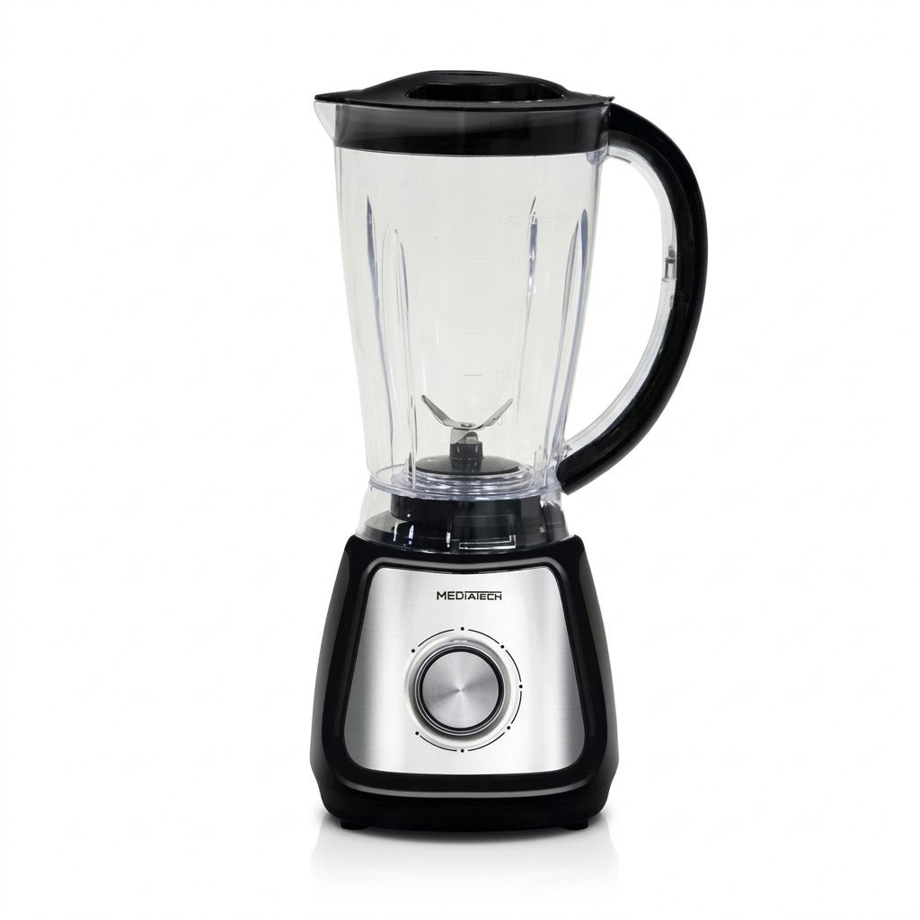 Mediatech 2 In 1 Blender & Grinder | 1.5L  | 5 Speeds | Pulse Function | Stainless Steel — Image 1