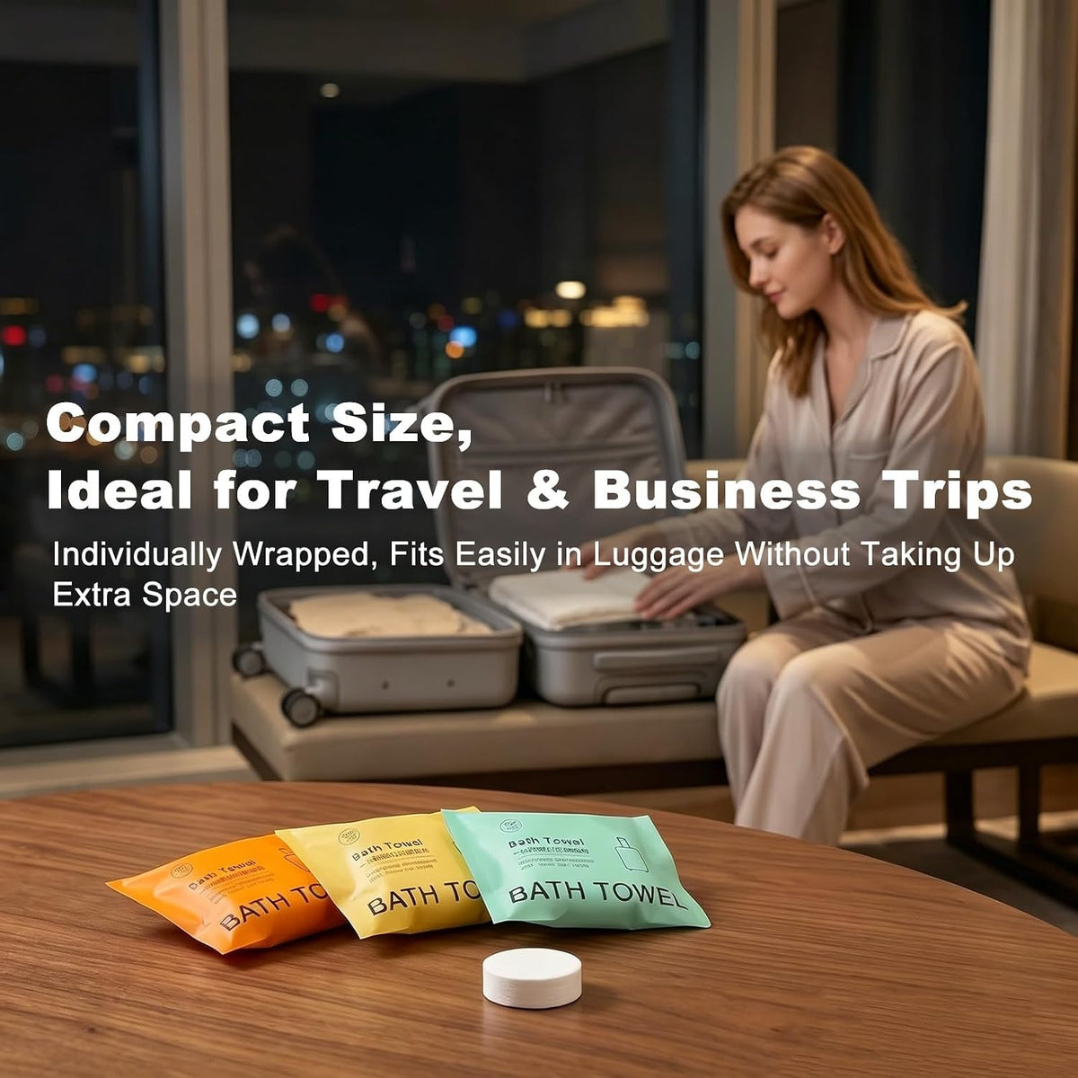 COMPRESSED BATH TOWEL 70*140CM — Image 3