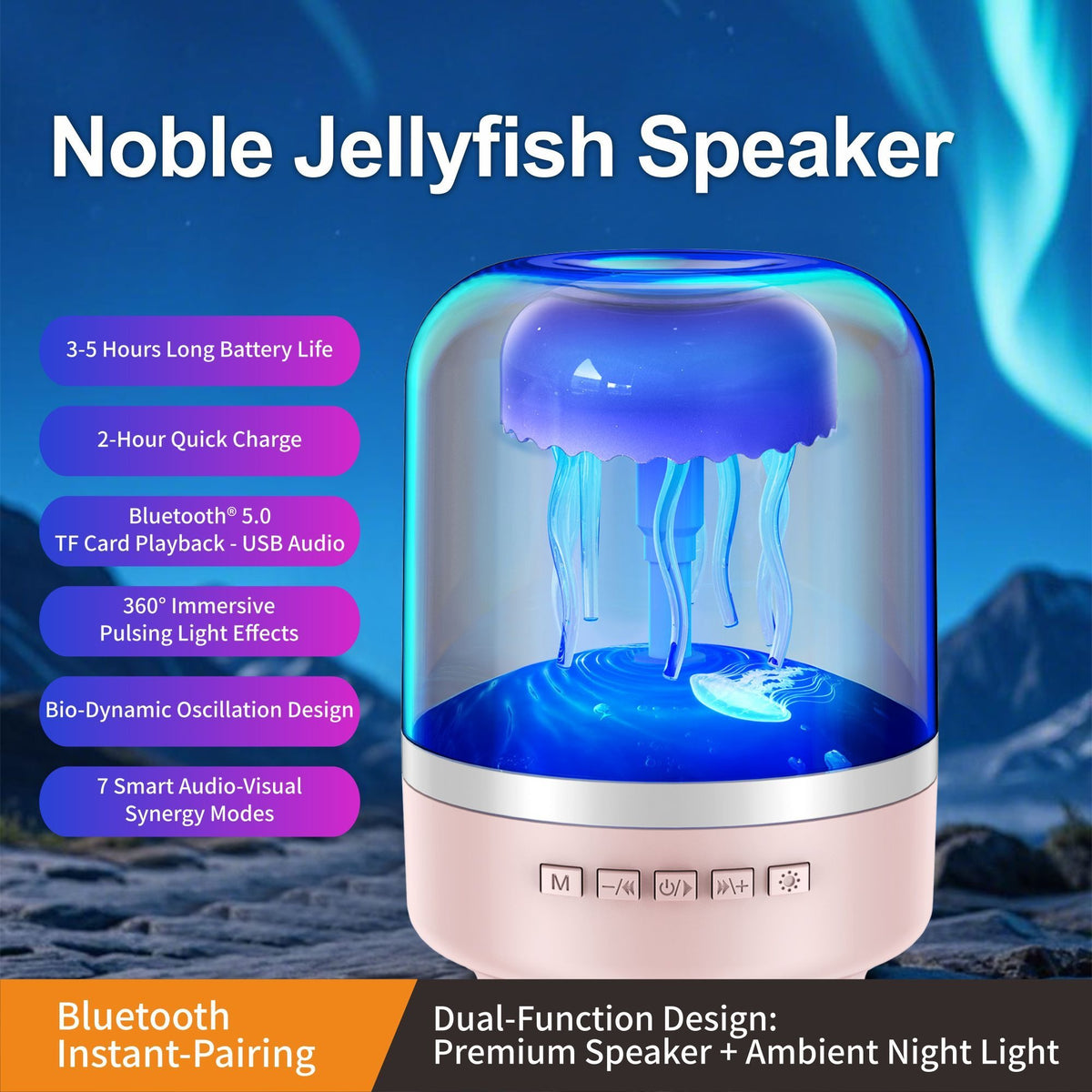 JELLYFISH SPEAKER GLASS6 7 LIGHTS — Image 2
