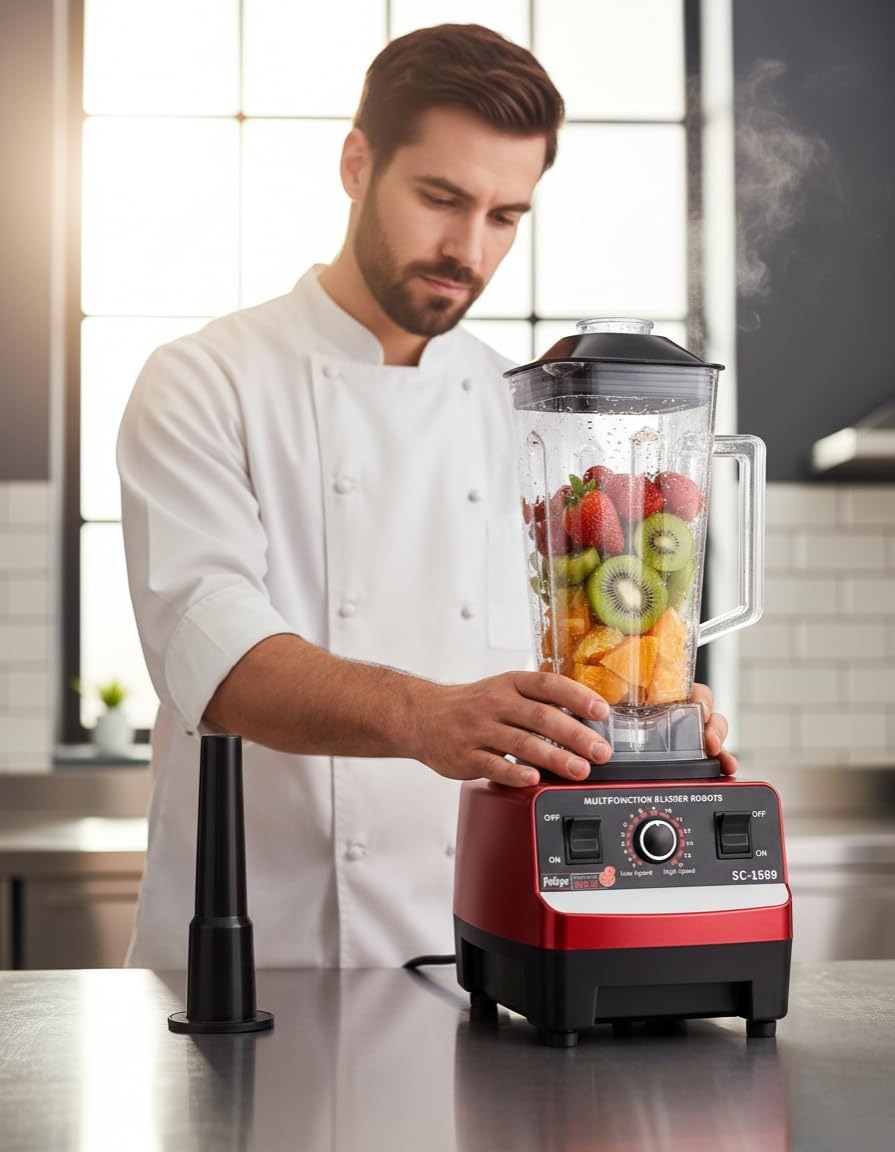 BLENDER NEW SILVER CREST SC-9880 3L 8000W — Image 5