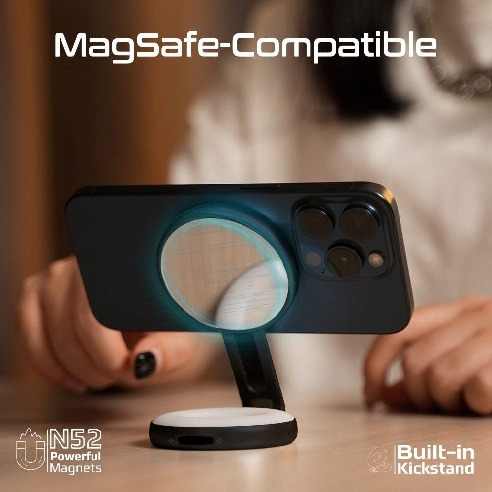 MagHalo-Pro. 180° LED Vanity Light with MagSafe Compatible Phone Mount — Image 10