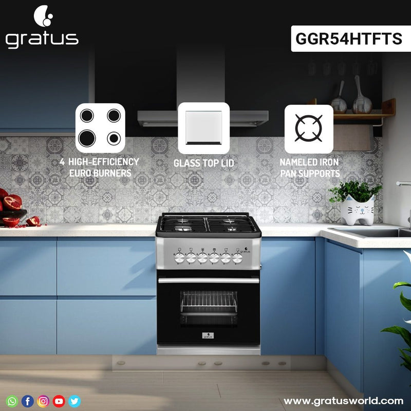 Gratus 50×50 Full Gas Free Standing Cooker — Image 4