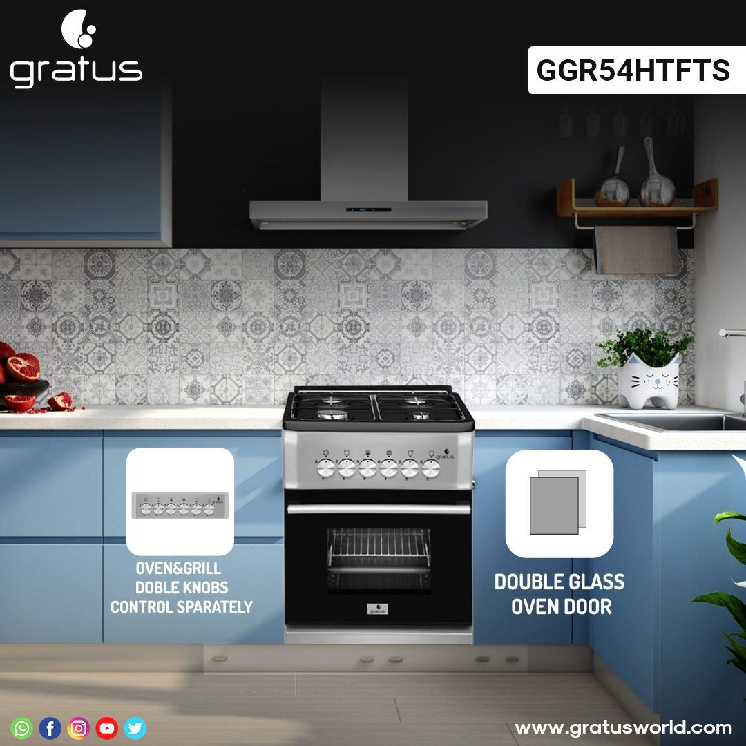 Gratus 50×50 Full Gas Free Standing Cooker — Image 3