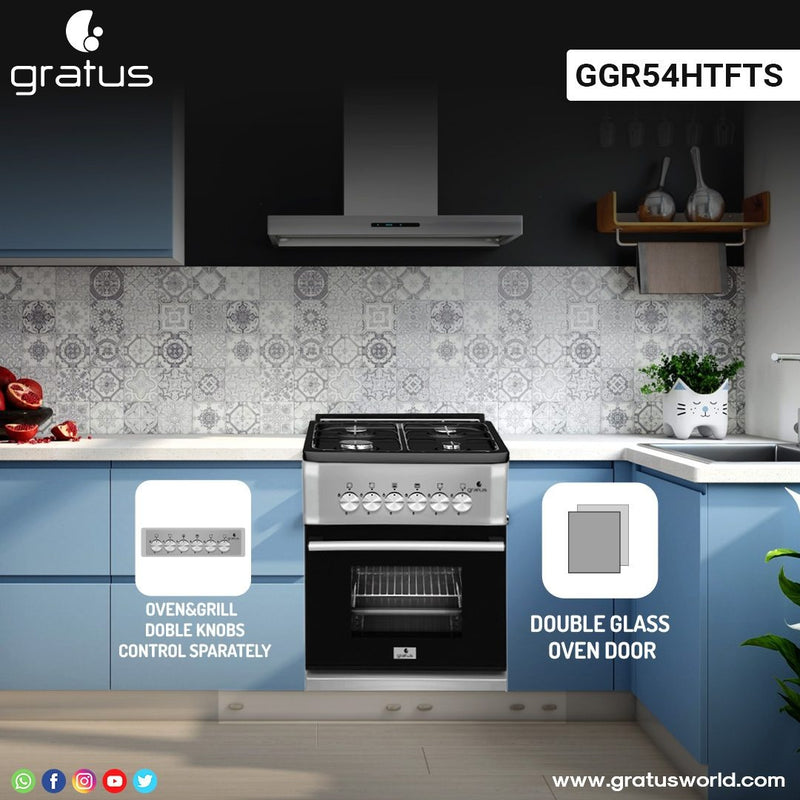 Gratus 50×50 Full Gas Free Standing Cooker — Image 3