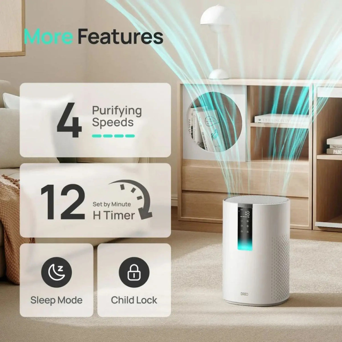 DREO MACRO AP505S AIR PURIFIER DR-HAP005S — Image 8