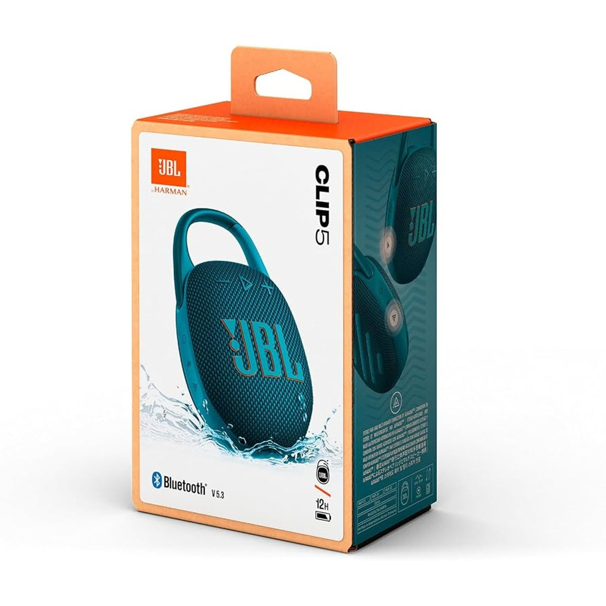 JBL CLIP 5 Waterproof Bluetooth Speaker – Ultra-Portable, 12H Playtime  (Blue)