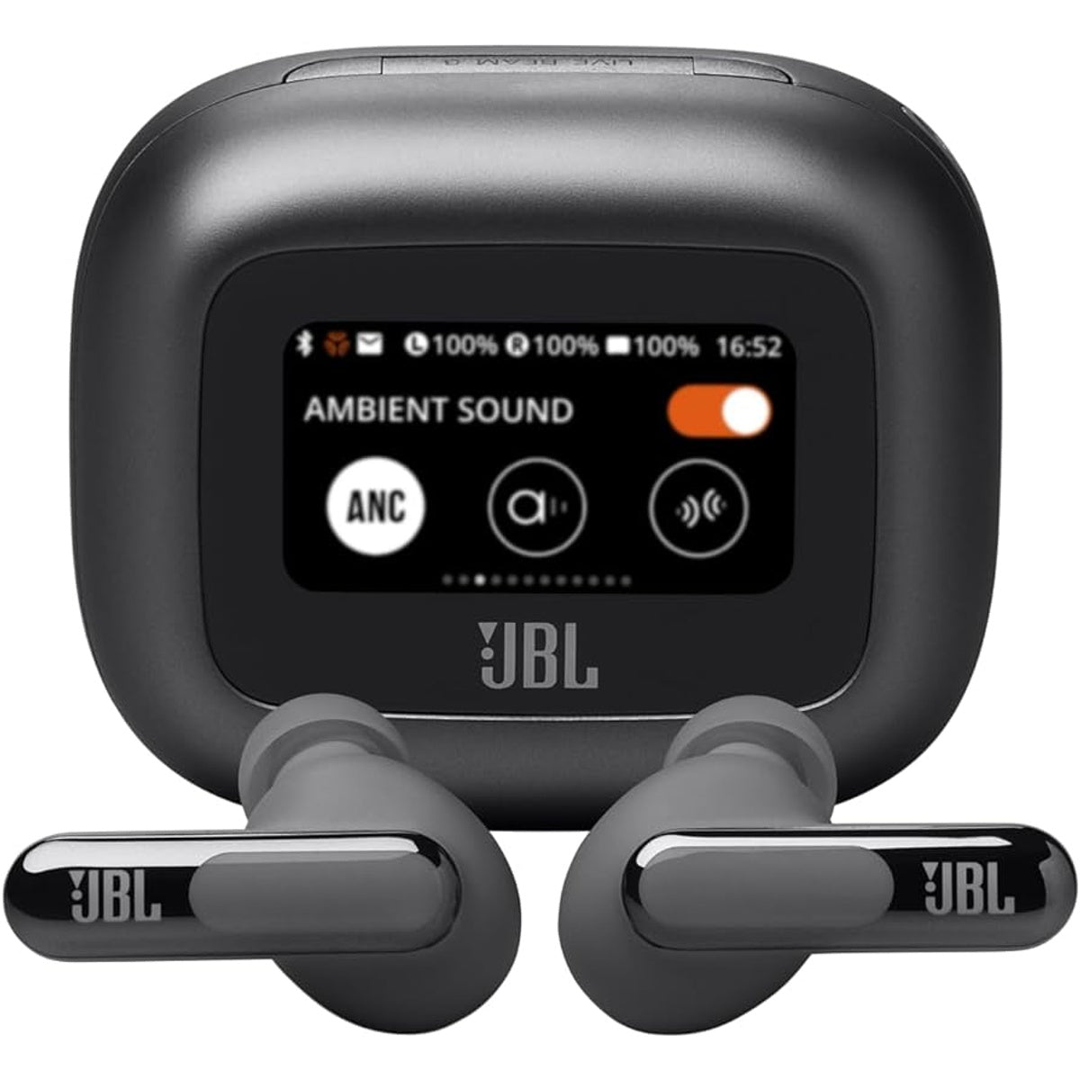JBL LIVE BEAM 3 True Wireless Noise Cancelling Closed-Stick Earbuds  (Black)