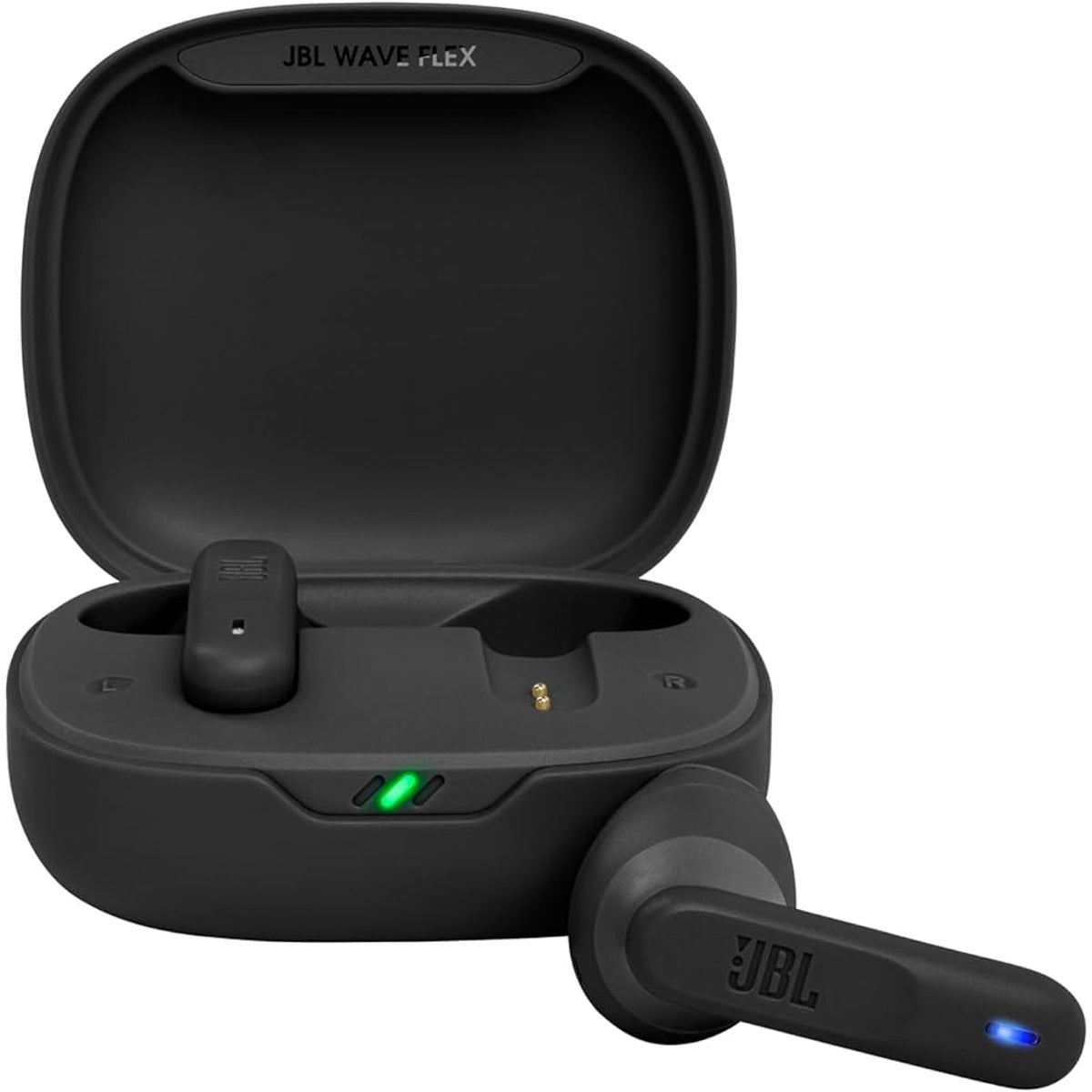 JBL Wave Flex True Wireless Earbuds, Deep Base Sound 32H Battery Life Voice Aware (Black)