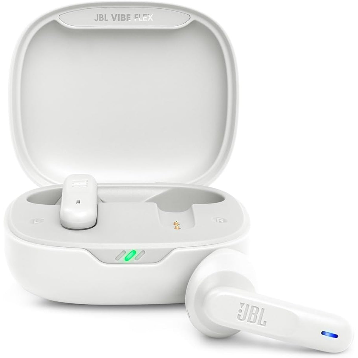JBL Wave Flex True Wireless Earbuds, Deep Base Sound 32H Battery Life Voice Aware (WHITE)