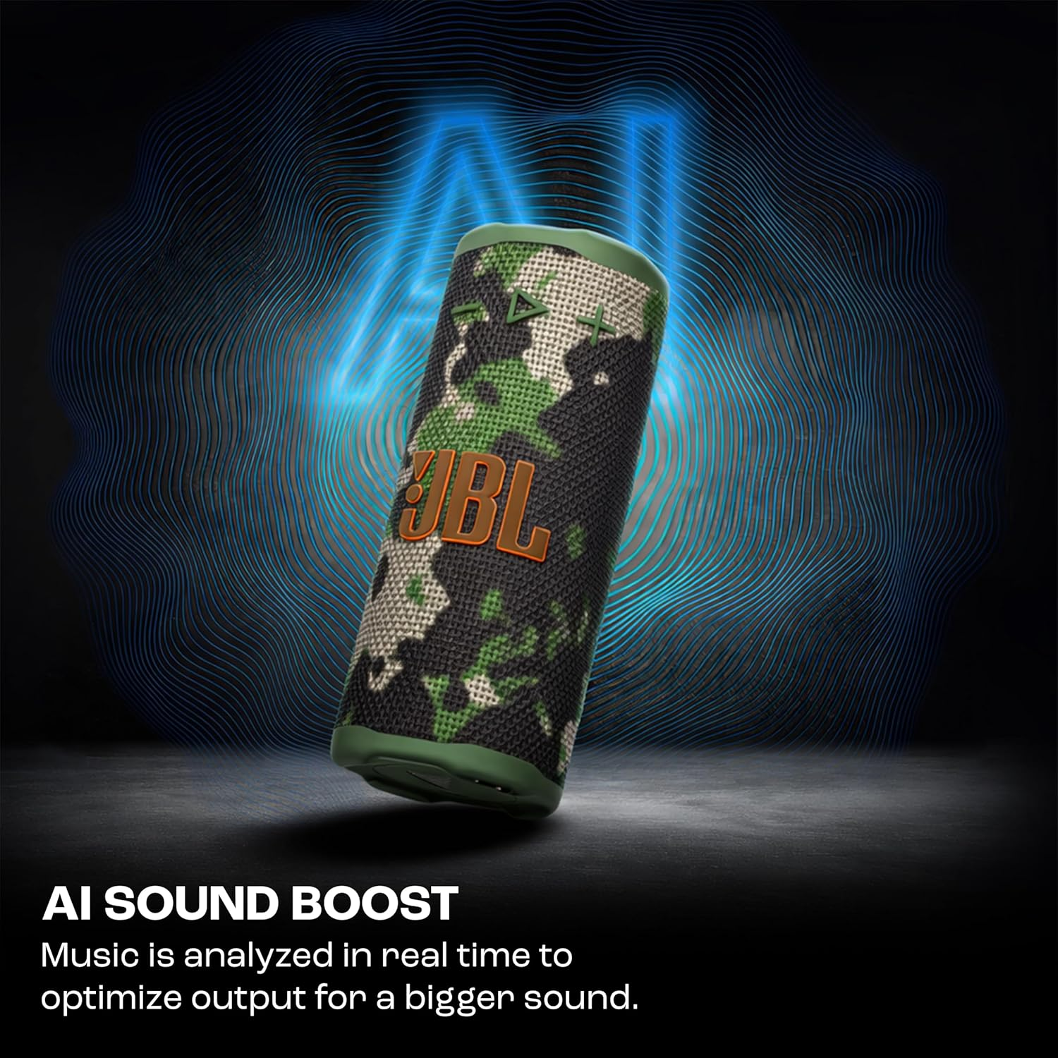 JBL Grip Compact Bluetooth Speaker with bold JBL Pro Sound and ambient light  (ARMY)