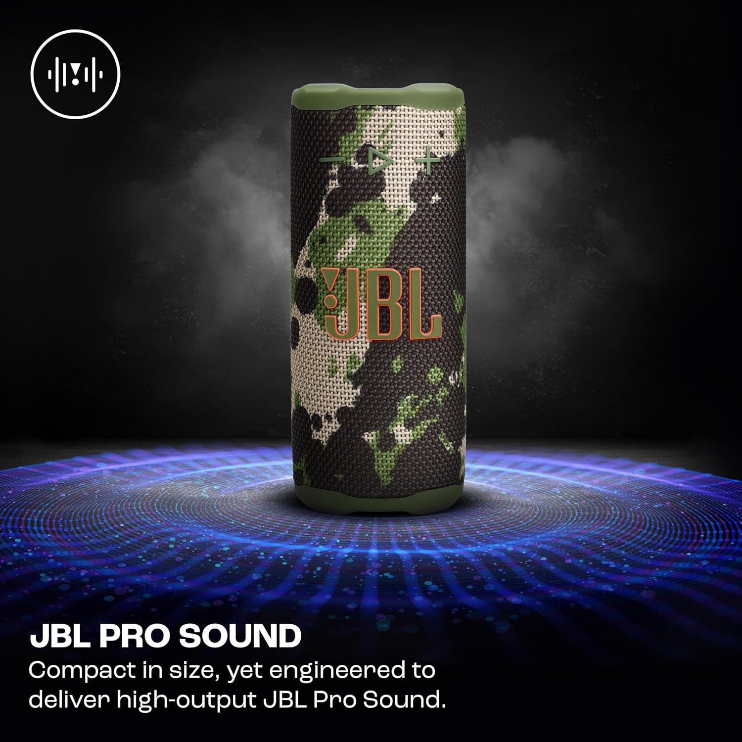 JBL Grip Compact Bluetooth Speaker with bold JBL Pro Sound and ambient light  (ARMY)