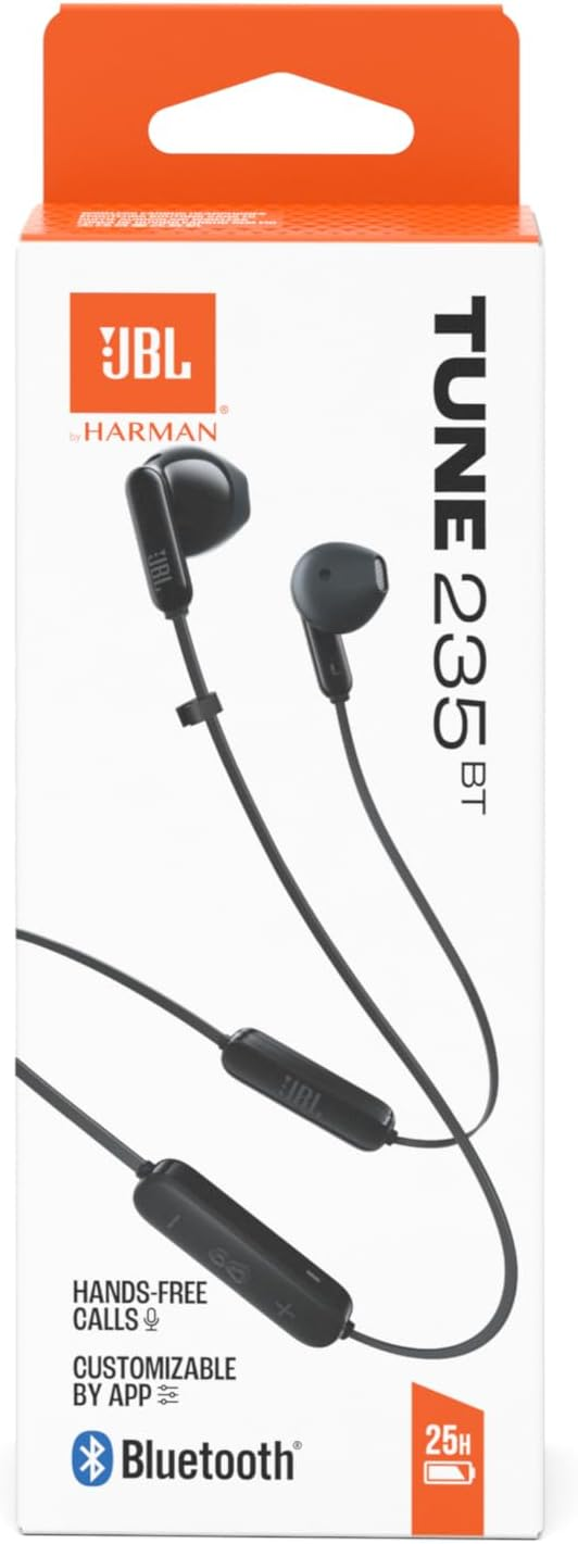 JBL Tune 235BT Wireless Earbud Headphones  (Black)