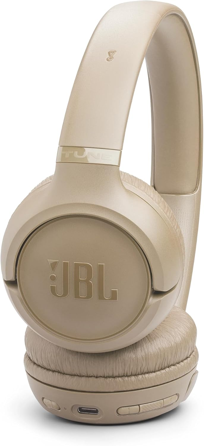 JBL TUNE 530 BT PURE BASS WIRELESS  (BEIGE)