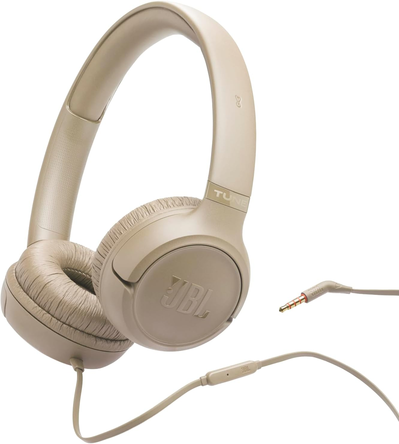 JBL Tune 530 Wired On-Ear Headphones  (BEIGE)