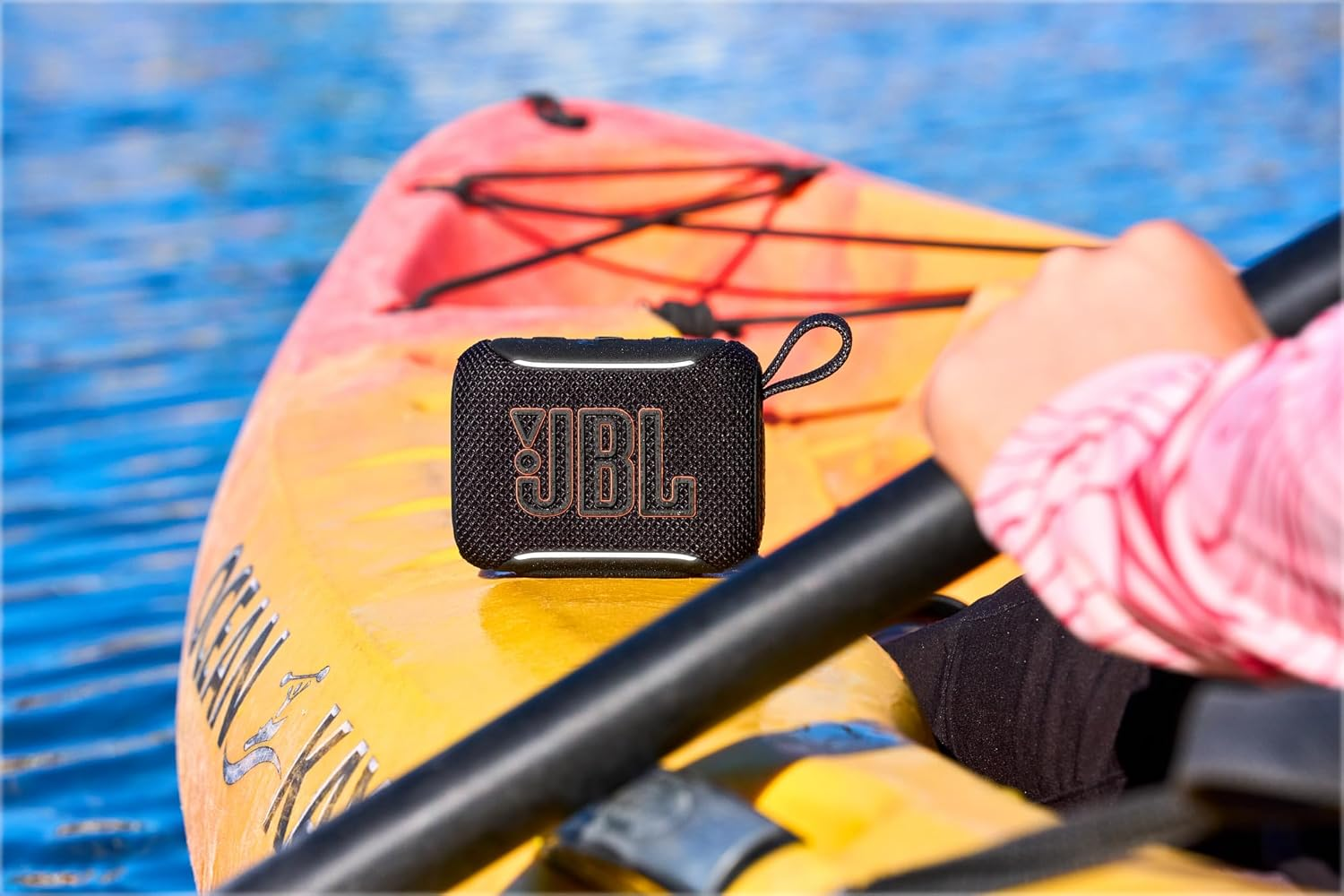 JBL Go 5 Portable Bluetooth Speaker with Ambient Edge Lighting  (Black)