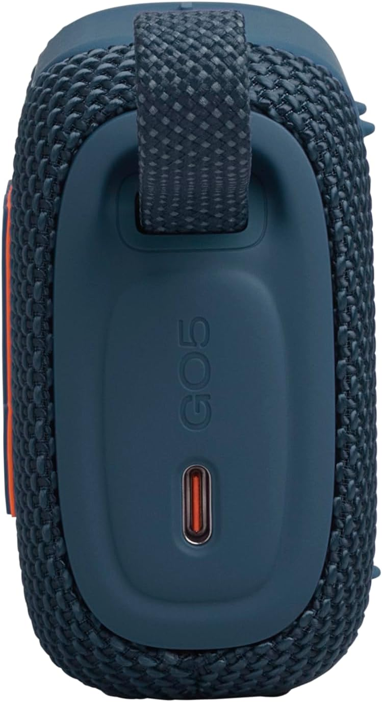 JBL Go 5 Portable Bluetooth Speaker with Ambient Edge Lighting  (Blue)