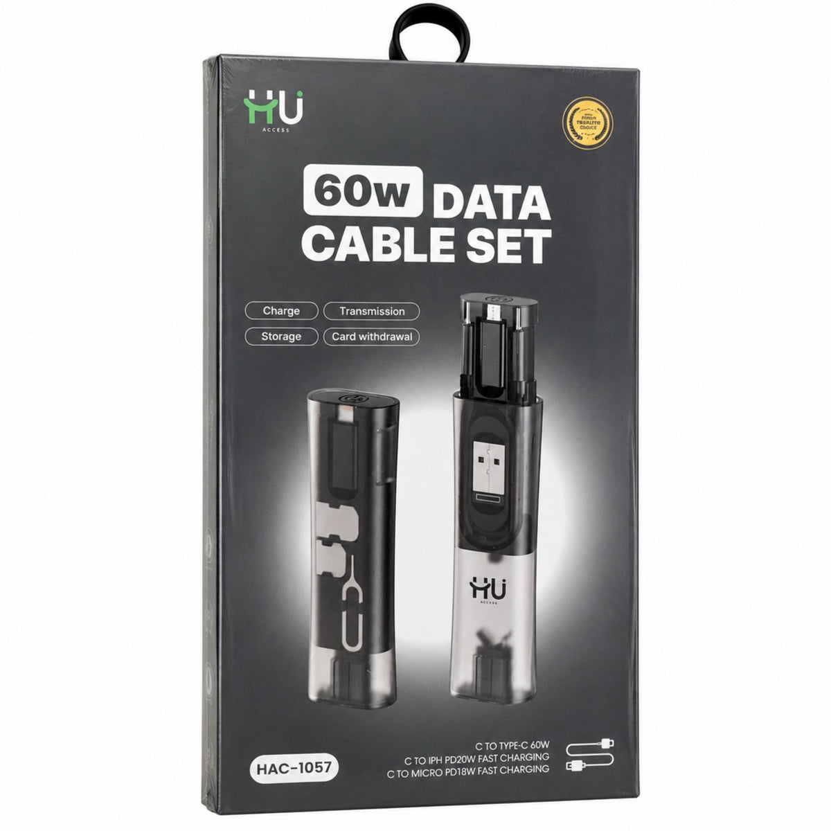 HU Charging Cable – Data Set – Access 60W Multi – Function – HAC-1057 — Image 3