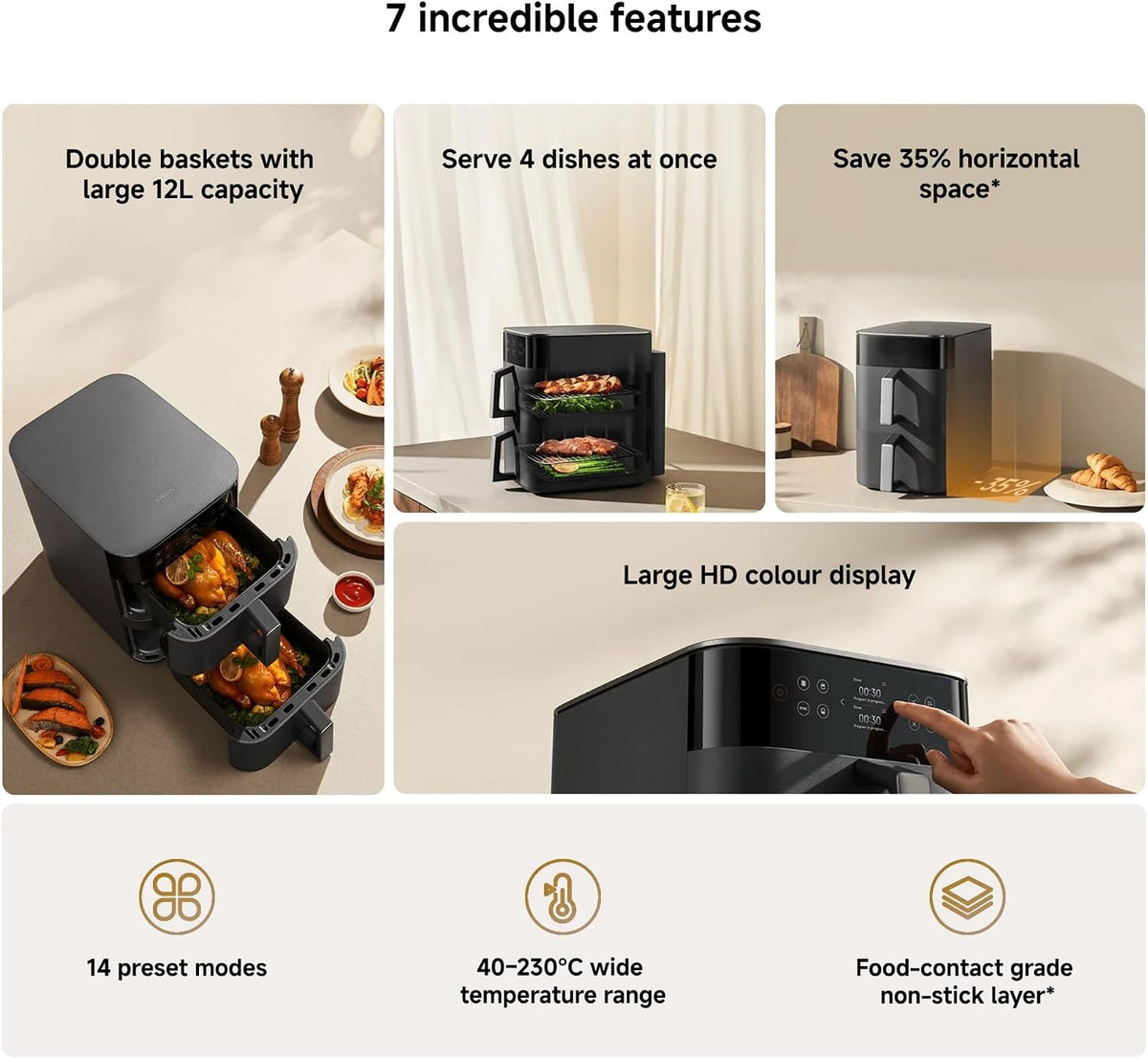 Xiaomi Dual Zone Air Fryer 12L UK 67491 — Image 2