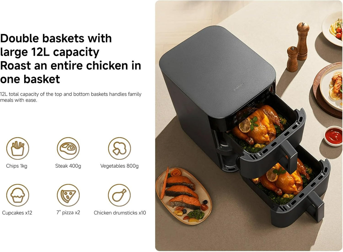 Xiaomi Dual Zone Air Fryer 12L UK 67491 — Image 3