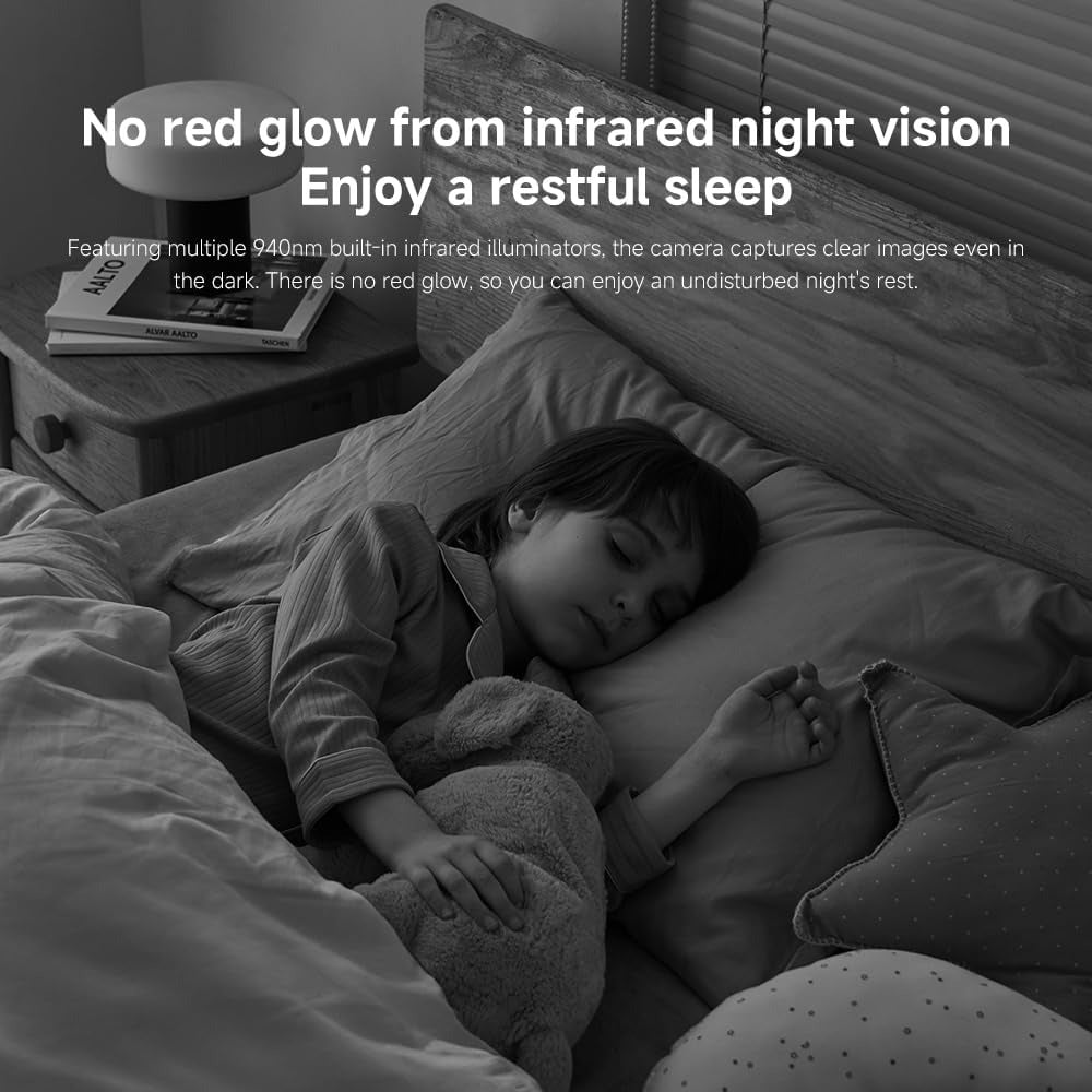 Xiaomi Smart Camera C100, 1080p Full HD Surveillance with AI Human Detection, Night Vision, Two-Way Audio, 360° Pan-Tilt View, Motion Tracking, Wi-Fi Home Security Cam – White — Image 6