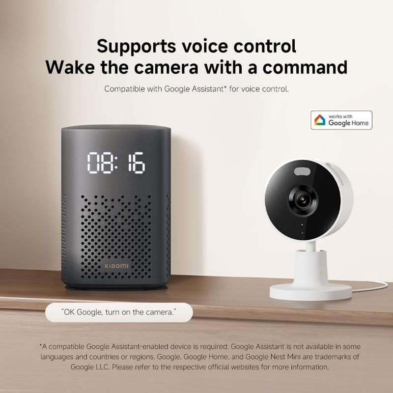 Xiaomi Smart Camera C100, 1080p Full HD Surveillance with AI Human Detection, Night Vision, Two-Way Audio, 360° Pan-Tilt View, Motion Tracking, Wi-Fi Home Security Cam – White — Image 13