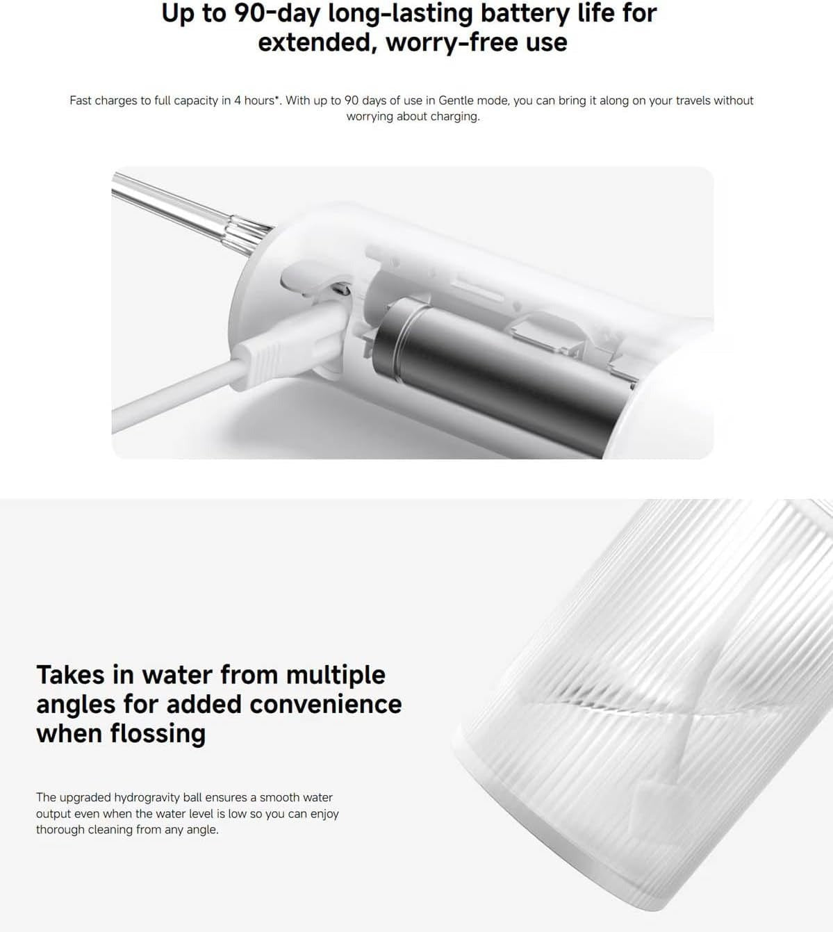 Xiaomi Water Flosser 2 with High-Frequency Pulsating Technology and 200mL Capacity — Image 6