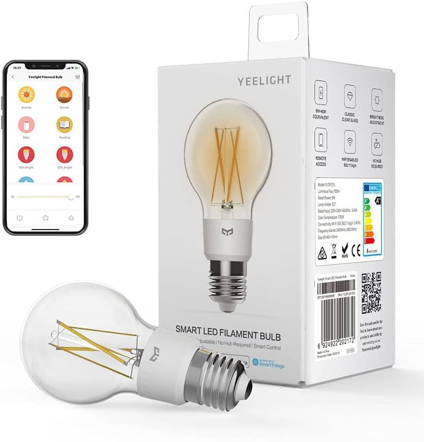 Yeelight Smart LED Filament Bulb-DP1201-White — Image 7
