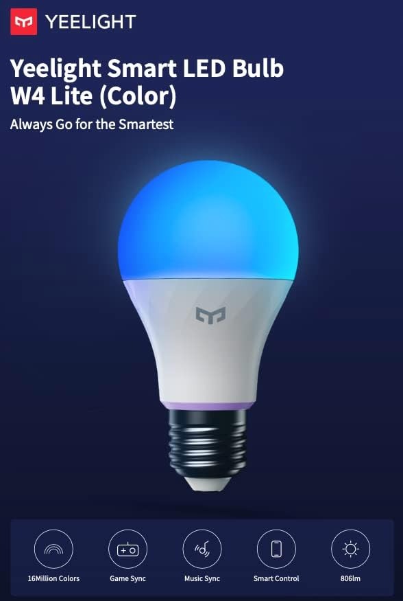 Yeelight Smart LED Bulb W4L (Multicolor) White (13085) — Image 4