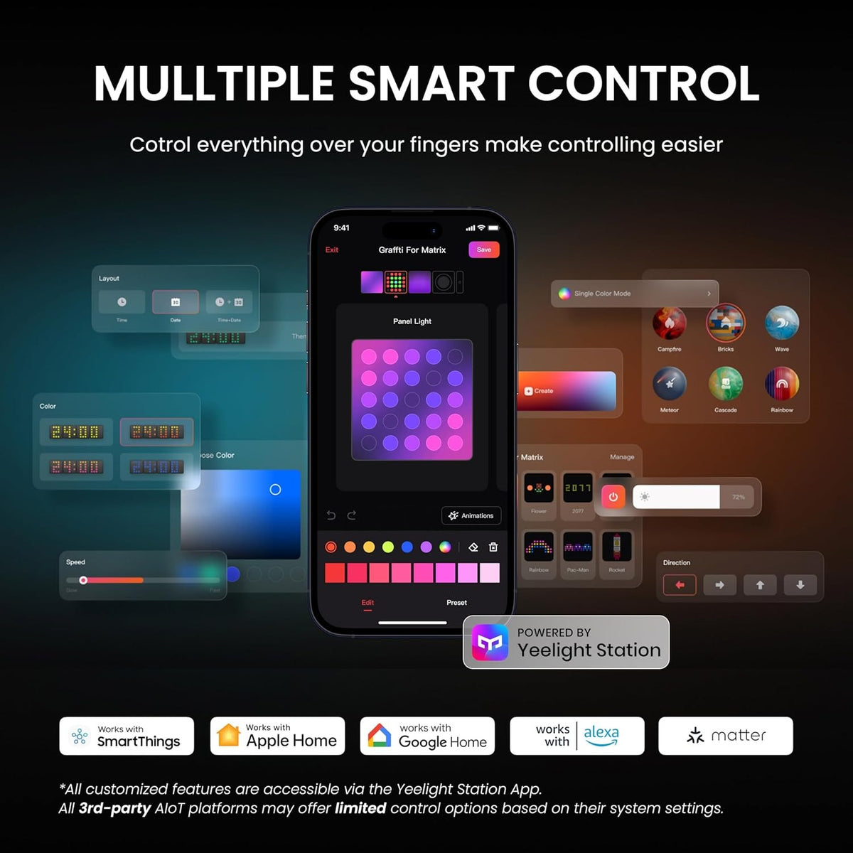 Yeelight Cube Smart Lamp Matrix Extension Black-12284 — Image 4