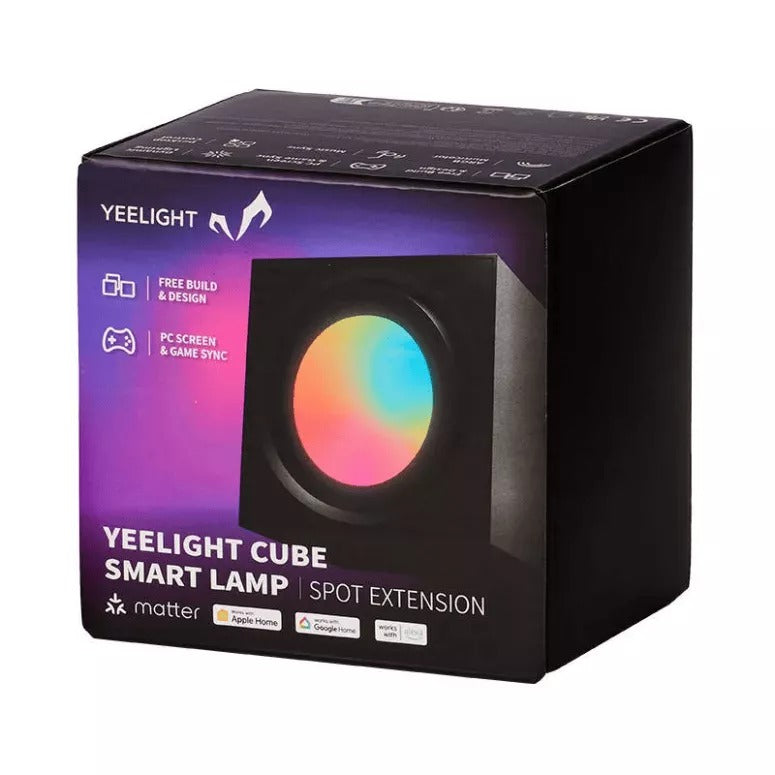 Yeelight Cube Smart Lamp Spot Extention Black-12282 — Image 4