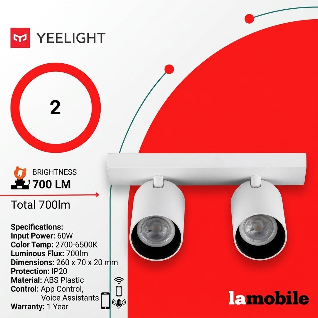 Yeelight Double Spotlight C2201 White (13180) — Image 3