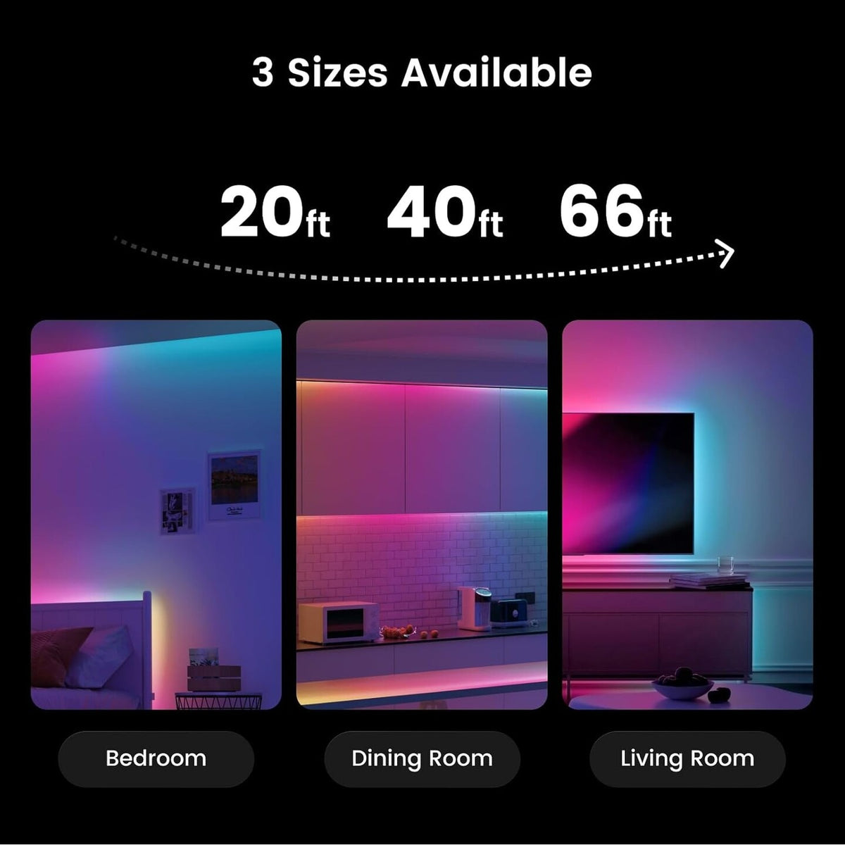 Yeelight RGBIC LED Basic Strip Lights 12metres — Image 9