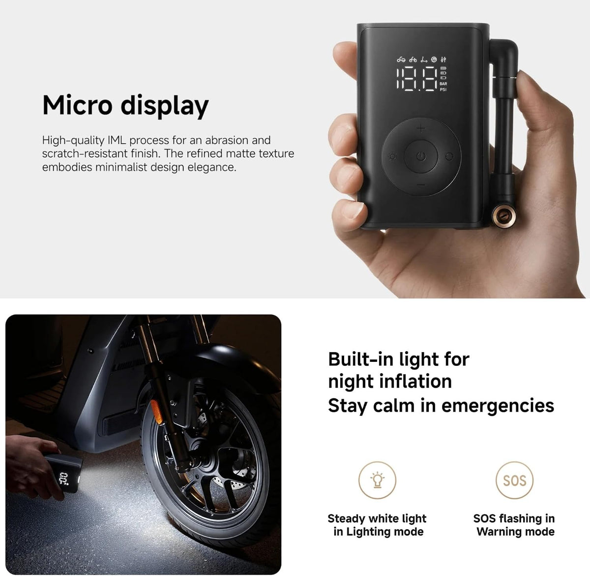 Mijia Compact Portable Electric Air Compressor 73359 — Image 9