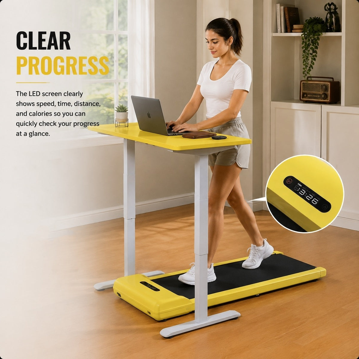 Kingsmith S fold walking Pad C2 Yellow Clr. — Image 6